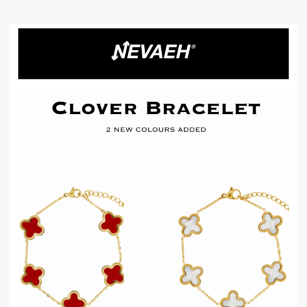 CLOVER BRACELET - 2 NEW COLOURS ADDED 🍀