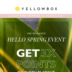 TRIPLE POINTS ENDS TODAY ⏰  Join YBX Rewards!