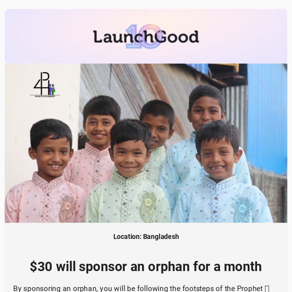 Transform a life by sponsoring an orphan ❤️