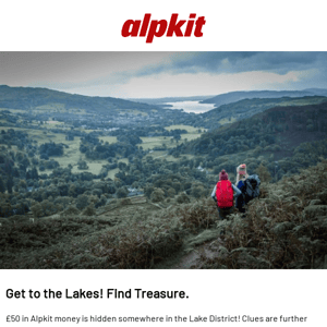 There's Alpkit Treasure hidden in the Lakes