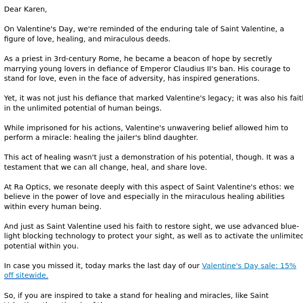 ❤️ Can Saint Valentine's miracle inspire you?