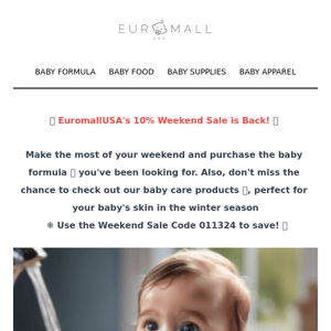 😘 Euromallusa's Weekend Sale Ends today! (Promocode: 011324)