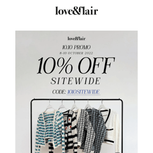 10.10 - 10% OFF SITEWIDE