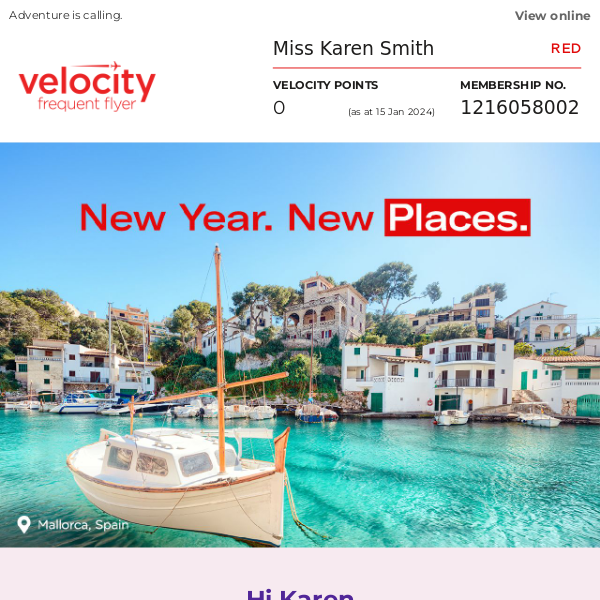 Virgin Australia, want to explore the world and earn Velocity Points?