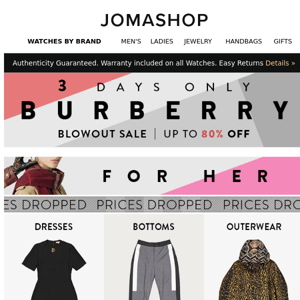 3 DAYS ONLY: BURBERRY BLOWOUT SALE 😍 UP TO 80% OFF 😍