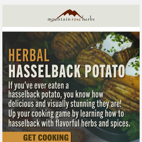 Herbal Hasselback Potatoes 