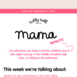 Mama Minute: Issue #61