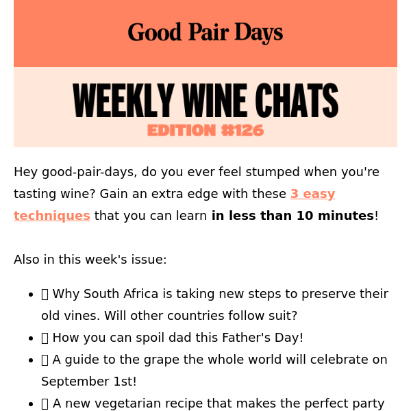 Weekly Wine Chats #126⛱