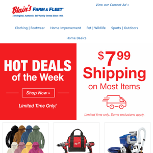 Hot Deals of the Week ★ DIY Must Haves ★ $7.99 Shipping Offer!