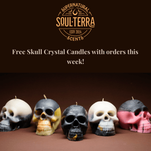 FREE Skull Crystal Candles💀