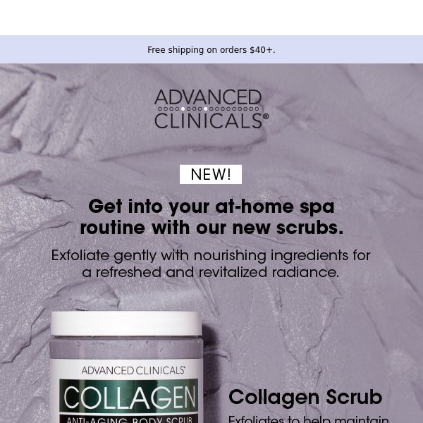 New Vitamin C Scrub & Collagen Scrub