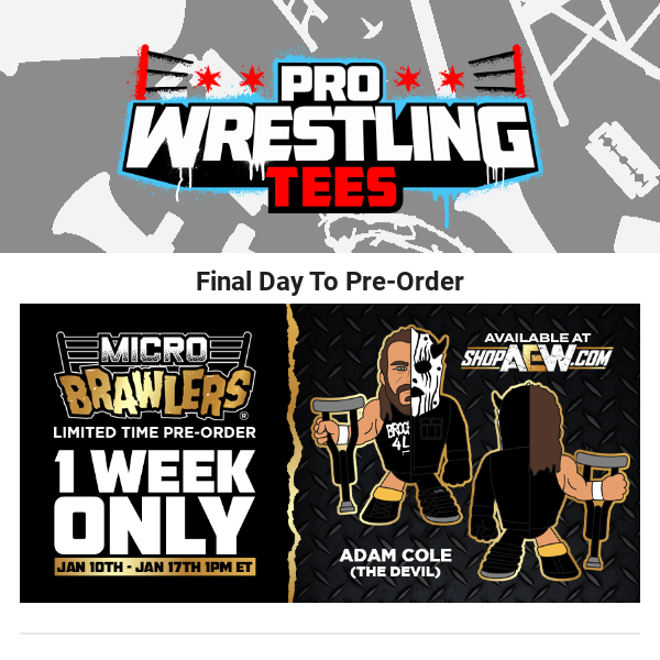 2023 AEW Pro Wrestling Tees Micro Brawlers Tag Team Edition 1 of 2