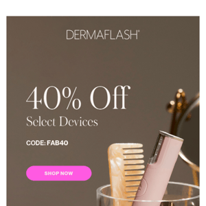 40% OFF select sonic skincare devices