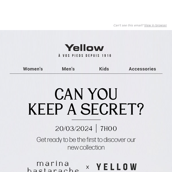 It's official! Marina Bastarache x Yellow 🗞️✨