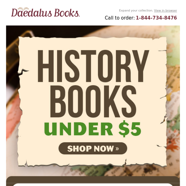 History Books Under $5? We Have Them.