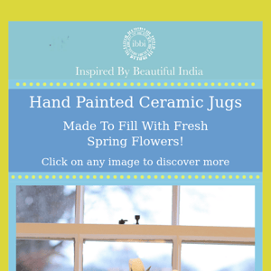 Hand Painted Ceramic Jugs