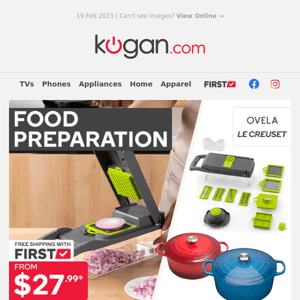 Kitchen Essentials from $27.99* - Le Creuset Cookware, Mandolin Slicers & More!