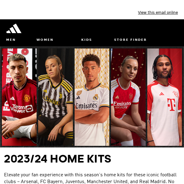 YOUR ADIDAS TEAM'S 2023/24 HOME KIT