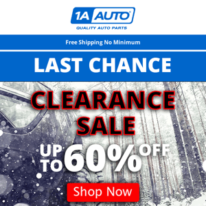 [LAST CHANCE]  Up to 60% Off at Our Clearance Sale! | Free Shipping No Minimum