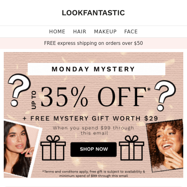 Reveal Your Mystery Gift 🔮 + Up To 35% Off