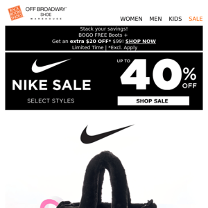 Nike styles up to 40% OFF! 🔥