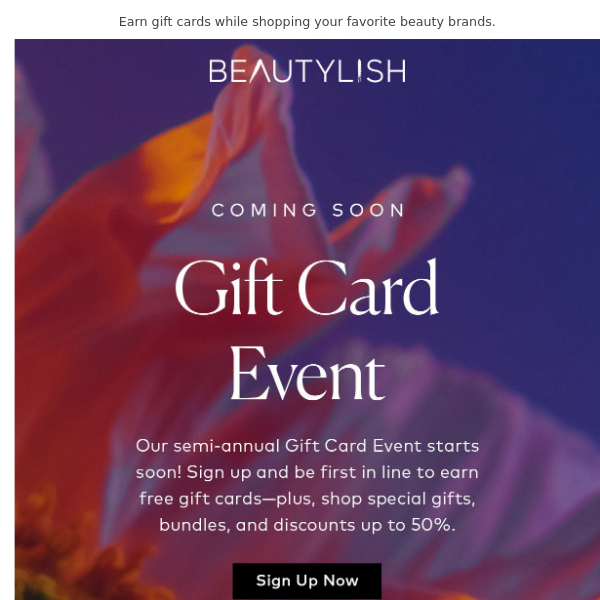 Incoming: The Fall Gift Card Event 💌