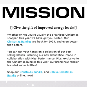 Give the gift of improved energy levels ⚡🎁