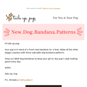 🐶 New.Dog.Bandana.Patterns.