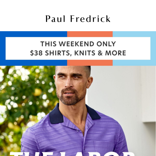 Exclusive Labor Day discounts on shirts & more