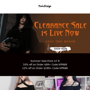 Summer Clearance Sale-From $7.9