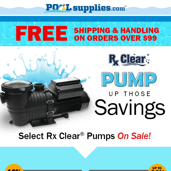 Save up to 20% on Pool Pumps