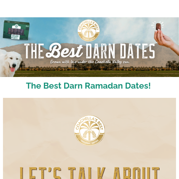 Ramadan & Dates: Order Your Dates Today☪️