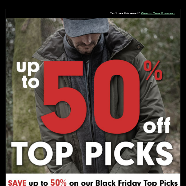 Up to 50% off our Top Picks in the ArdMoor Black Friday Sale