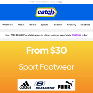 🏃‍♂️ Sports Footwear Clearance: From $30