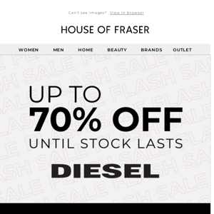 FLASH SALE ALERT: DIESEL