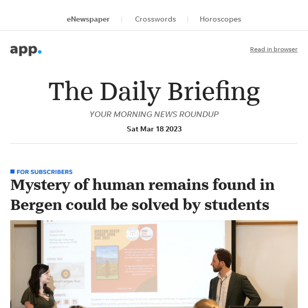 Daily Briefing: Mystery of human remains found in Bergen could be solved by students