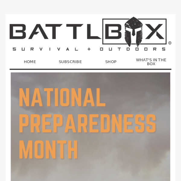 Celebrate National Preparedness Month with BattlBox 🏕️