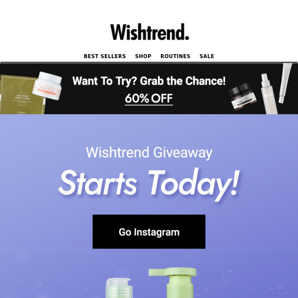 Wishtrend Giveway Opened! 🎁
