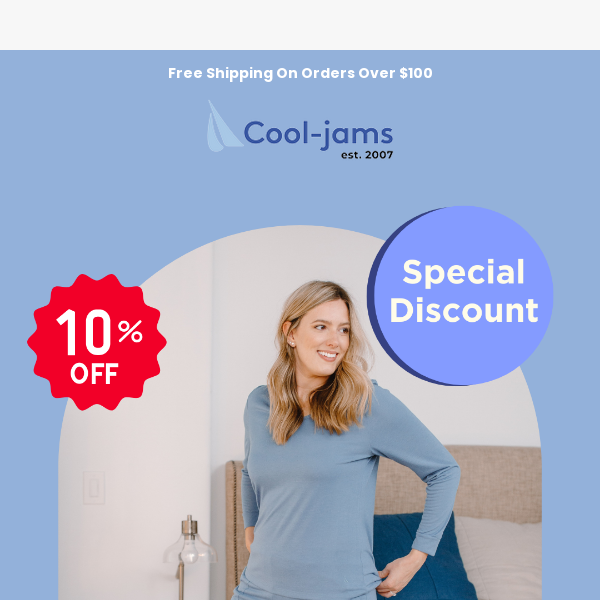 10% Off on Sleepwear in This Really Cool Color - Cool-jams