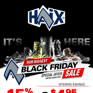 HAIX Doorbuster Deals are Now LIVE!
