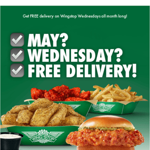 $0 delivery every Wed in May!