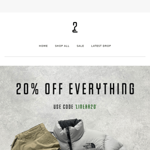 20% OFF EVERYTHING🤑