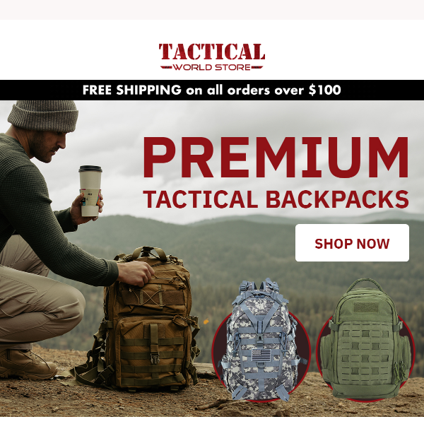 Our premium Tactical Backpacks 👉