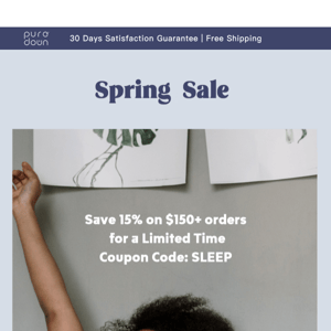 Get 15% OFF for Your Spring Bedroom Refresh