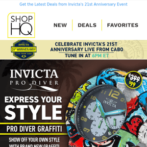 NEW Invicta Graffiti ⌚ Up to 75% OFF