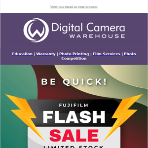 💥 5-Day Fujifilm Flash Sale!