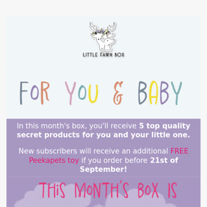Get £5 off your first subscription box!