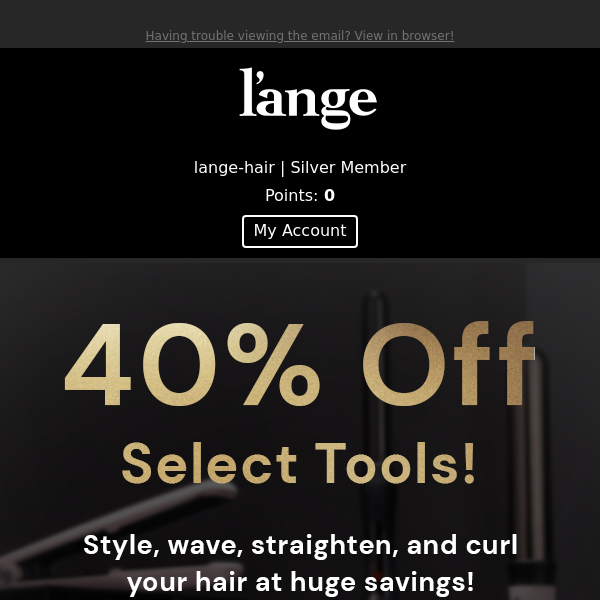 🤩40% Off Select Tools!