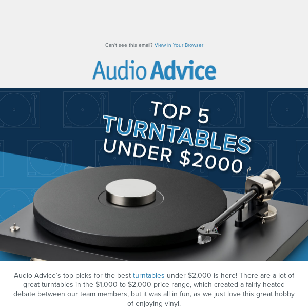 🎶Discover Our Top 5 Turntables for Under $2000 for 2024