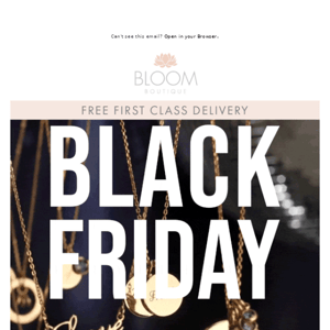 Black Friday BIG savings on Personalised Jewellery & Gifts